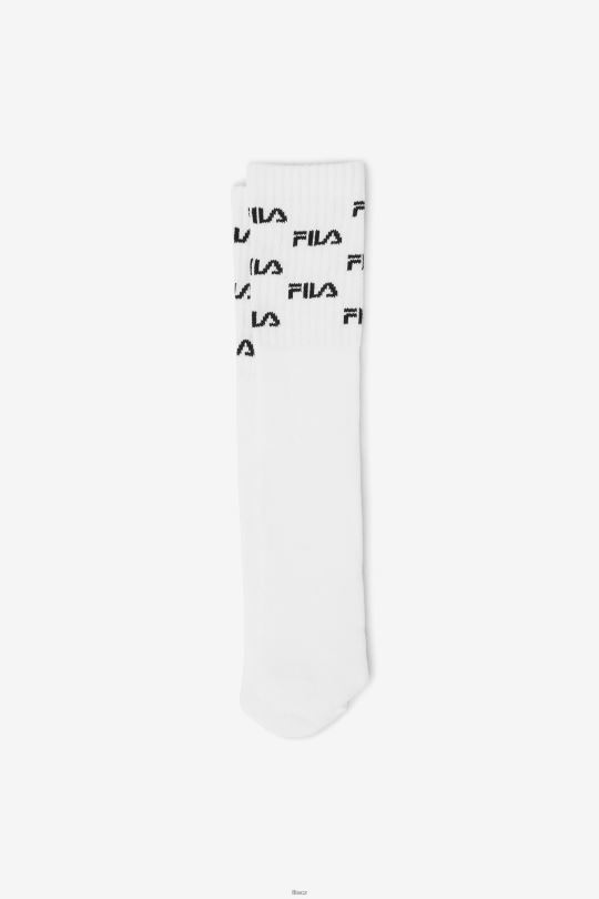 logo vysoká ponožka pod kolena fila bílá 0668L1010 bílý FILA
