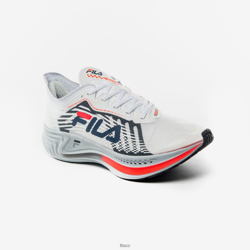 fila dámský racer carbon white/navy/ohnivý korál 0668L3025 bílý/námořnický/ohnivý korál FILA