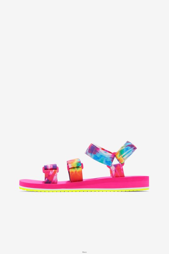 fila mutli/bílá/růžová glo dámská drifter ts barva na kravatu 0668L1360 mutli/bílá/růžová glo FILA