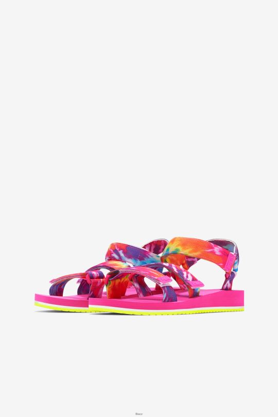 fila mutli/bílá/růžová glo dámská drifter ts barva na kravatu 0668L1360 mutli/bílá/růžová glo FILA
