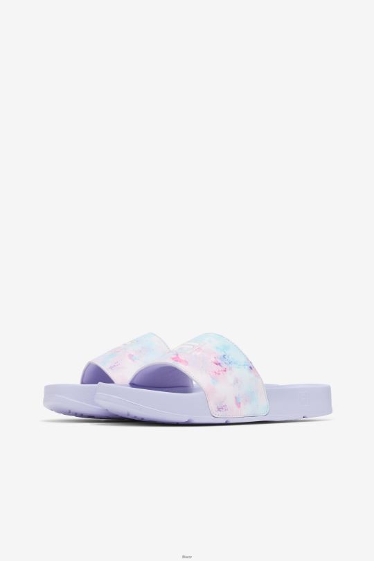 multi/bílá/fialová vřesová dámská driftovací kravata dye fila 0668L1362 více/bílý/fialový vřes FILA