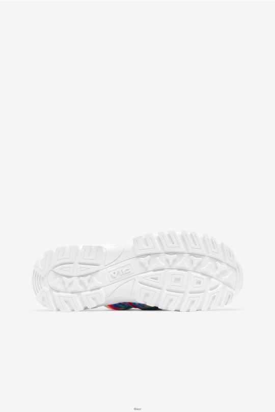 multi/white/pink glo dámská kravata dye outdoor slide fila 0668L1356 multi/bílá/růžová glo FILA