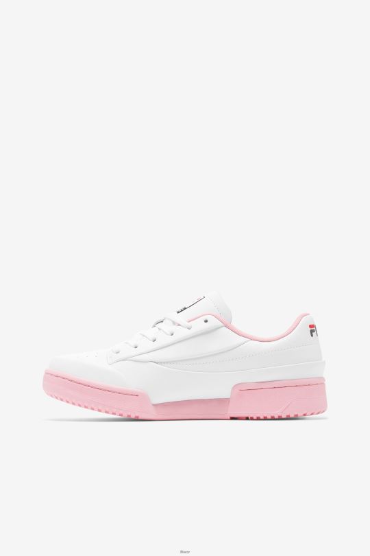 bílá/coral blush/black dámské originál tenis lux x barneys fila 0668L1314 bílá/korálová tvářenka/černá FILA