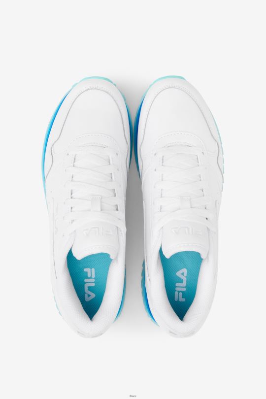 bílá/námořnická/arubská modrá dámská orbit stripe fila 0668L1296 bílá/námořnická/arubská modrá FILA