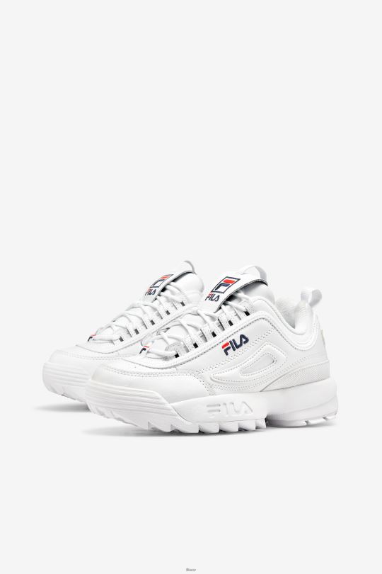 dámský disruptor 2 prémiová fila bílá/námořnická/červená 0668L1190 bílá/námořnická/červená FILA
