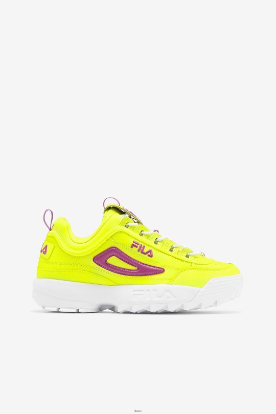 dámský disruptor 2 prémiová žlutá/květ orchidej/bílá fila 0668L1169 žlutá/květ orchidej/bílá FILA
