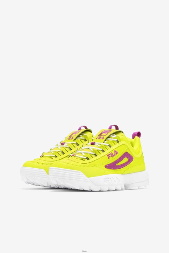 dámský disruptor 2 prémiová žlutá/květ orchidej/bílá fila 0668L1169 žlutá/květ orchidej/bílá FILA