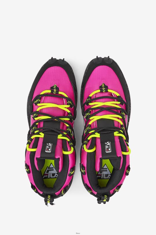 dámský grant kopec 1 x trailpacer pink glow/black/yellow fila 0668L1247 růžová záře/černá/žlutá FILA