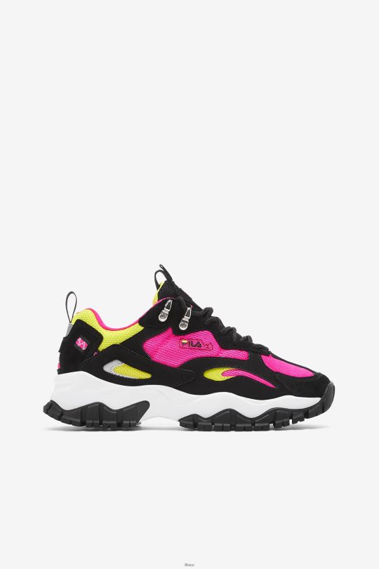 dámský ray tracer tr 2 black/white/pink glow fila 0668L1301 černá/bílá/růžová záře FILA