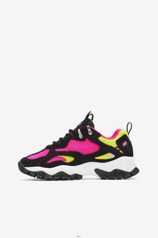 dámský ray tracer tr 2 black/white/pink glow fila 0668L1301 černá/bílá/růžová záře FILA