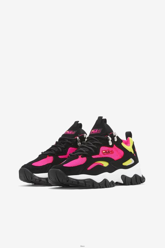 dámský ray tracer tr 2 black/white/pink glow fila 0668L1301 černá/bílá/růžová záře FILA