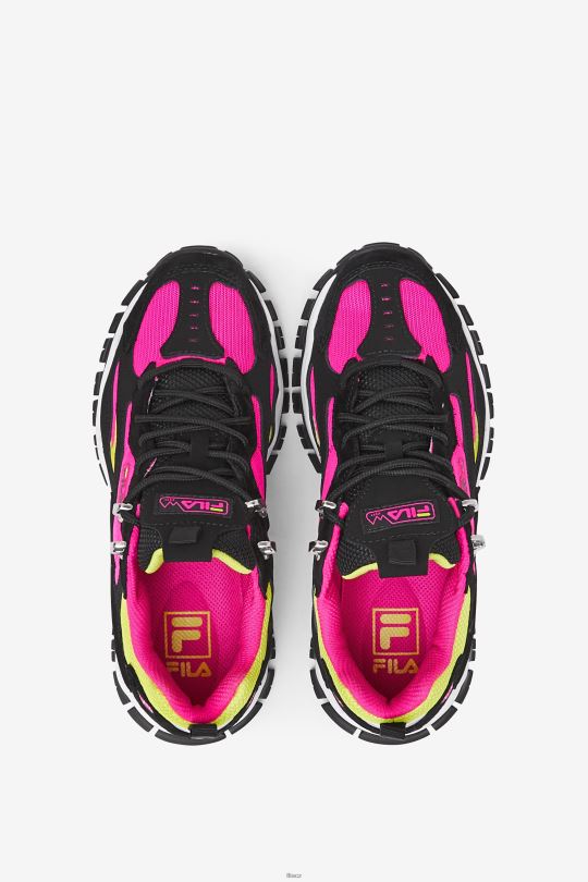 dámský ray tracer tr 2 black/white/pink glow fila 0668L1301 černá/bílá/růžová záře FILA