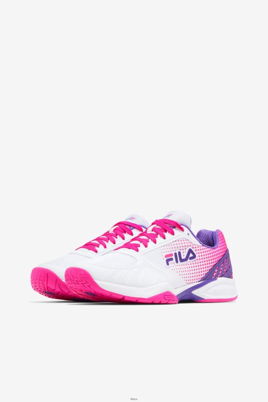 dámská volejbalová zóna fila bílá/růžová glo/fialová 0668L2048 bílá/růžová glo/fialová FILA