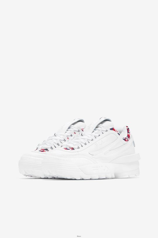 fila bílá/námořnická/červená dámský disruptor 2 zk. kub 0668L1198 bílá/námořnická/červená FILA