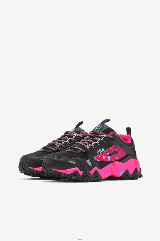 fila dámský dubmont tr black/pink glo/bluefish 0668L1261 černá/růžová glo/modrá rybka FILA