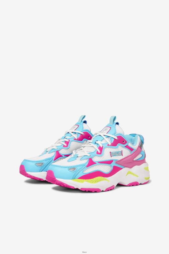fila dámský ray tracer apex white/pink glo/bluefish 0668L1255 bílá/růžová glo/modrá rybka FILA