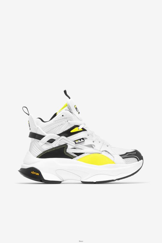 fila dámské tonikum hallasan mid premium white/black/citron 0668L1333 bílé/černé/citronové tonikum FILA