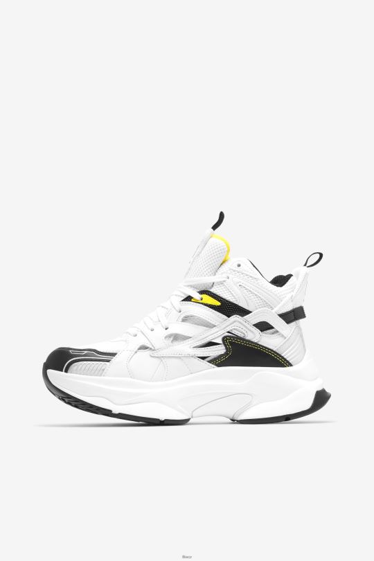 fila dámské tonikum hallasan mid premium white/black/citron 0668L1333 bílé/černé/citronové tonikum FILA