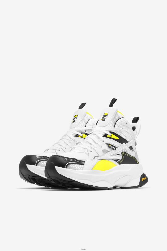fila dámské tonikum hallasan mid premium white/black/citron 0668L1333 bílé/černé/citronové tonikum FILA