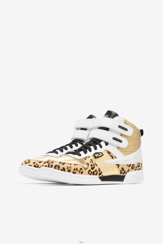 fila metalíza zlatá/bílá/černá dámská f-14 metalíza 0668L1204 metalická zlatá/bílá/černá FILA