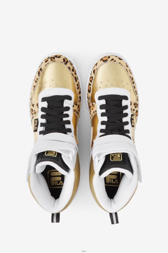 fila metalíza zlatá/bílá/černá dámská f-14 metalíza 0668L1204 metalická zlatá/bílá/černá FILA