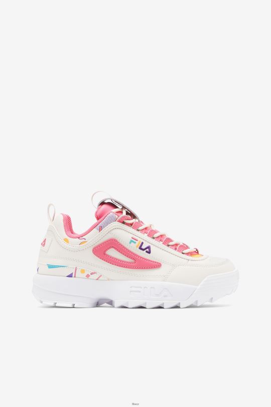 gardenia/blue/bubblegum fila dámský disruptor 2 premium 0668L1233 gardénie/modrá/žvýkačka FILA