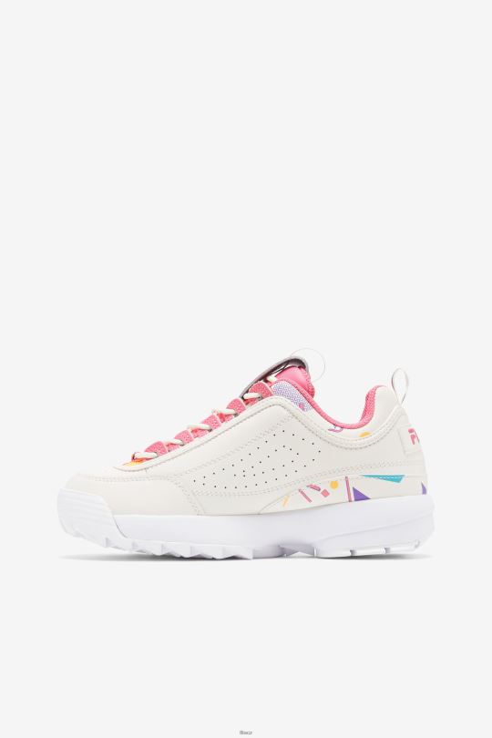 gardenia/blue/bubblegum fila dámský disruptor 2 premium 0668L1233 gardénie/modrá/žvýkačka FILA