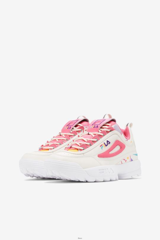 gardenia/blue/bubblegum fila dámský disruptor 2 premium 0668L1233 gardénie/modrá/žvýkačka FILA