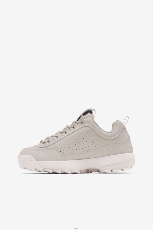 stříbrná šedá/bílá písková fila dámský disruptor 2 premium 0668L1143 stříbrný šedý/bílý písek FILA