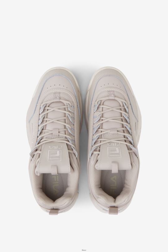 stříbrná šedá/bílá písková fila dámský disruptor 2 premium 0668L1143 stříbrný šedý/bílý písek FILA