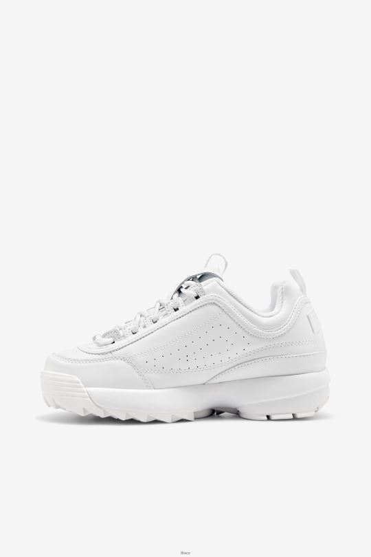 triple white fila dámský disruptor 2 premium 0668L1191 trojitá bílá FILA