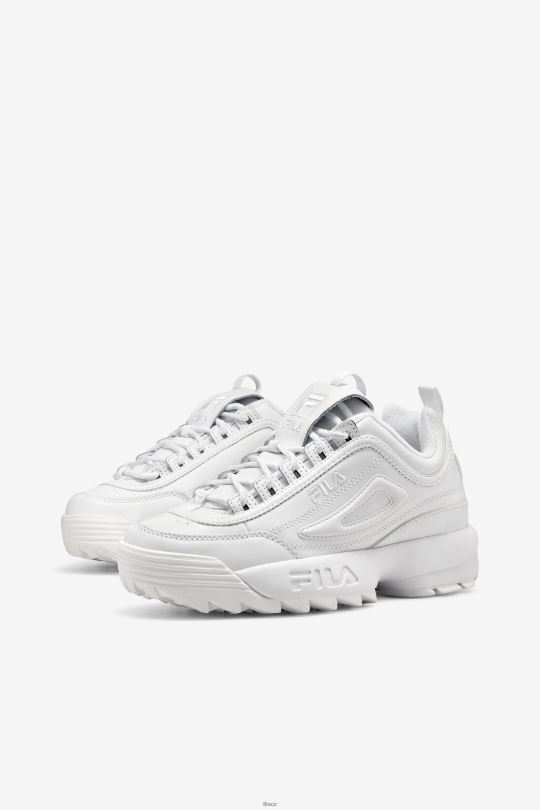 triple white fila dámský disruptor 2 premium 0668L1191 trojitá bílá FILA