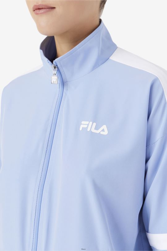 bunda fila jovia modrá/bílá 0668L1759 Modrá bílá FILA