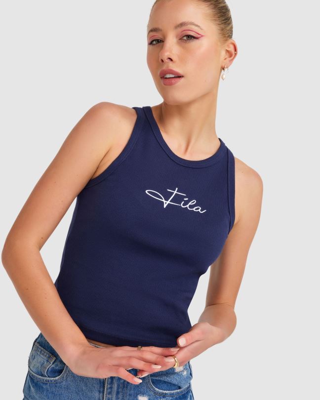 dámské cinzia rib tank new navy fila 0668L2831 nové námořnictvo FILA