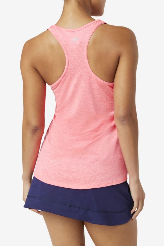 diva pink heather pickleball racerback tank fila 0668L2022 diva růžový vřes FILA