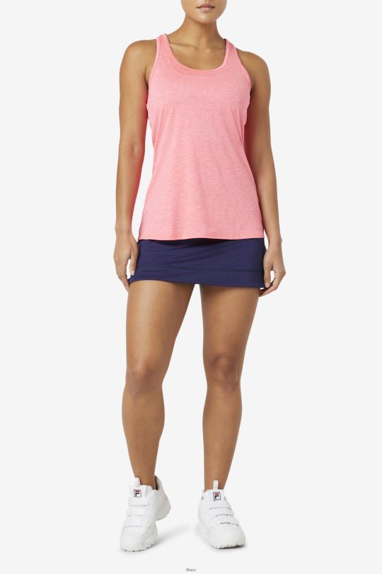 diva pink heather pickleball racerback tank fila 0668L2022 diva růžový vřes FILA