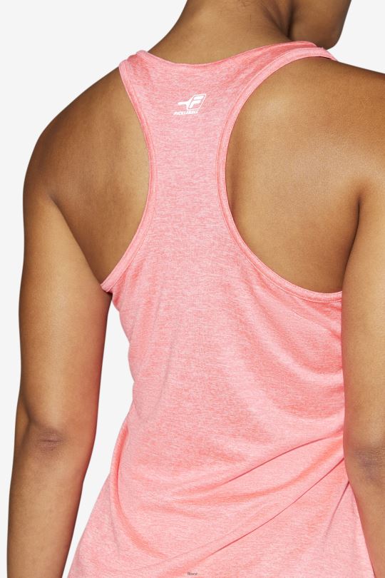 diva pink heather pickleball racerback tank fila 0668L2022 diva růžový vřes FILA