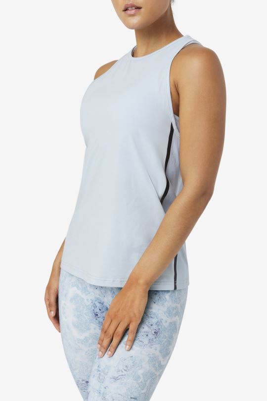 fi-lux volné tílko blue fog/black fila 0668L1931 modrá mlha/černá FILA