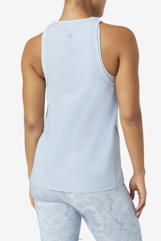 fi-lux volné tílko blue fog/black fila 0668L1931 modrá mlha/černá FILA