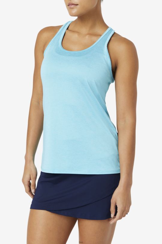 fila bluefish heather pickleball racerback tank 0668L2020 bluefish vřes FILA