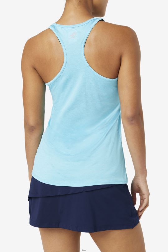 fila bluefish heather pickleball racerback tank 0668L2020 bluefish vřes FILA