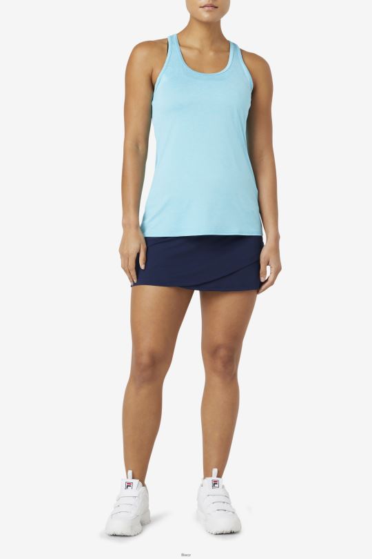 fila bluefish heather pickleball racerback tank 0668L2020 bluefish vřes FILA