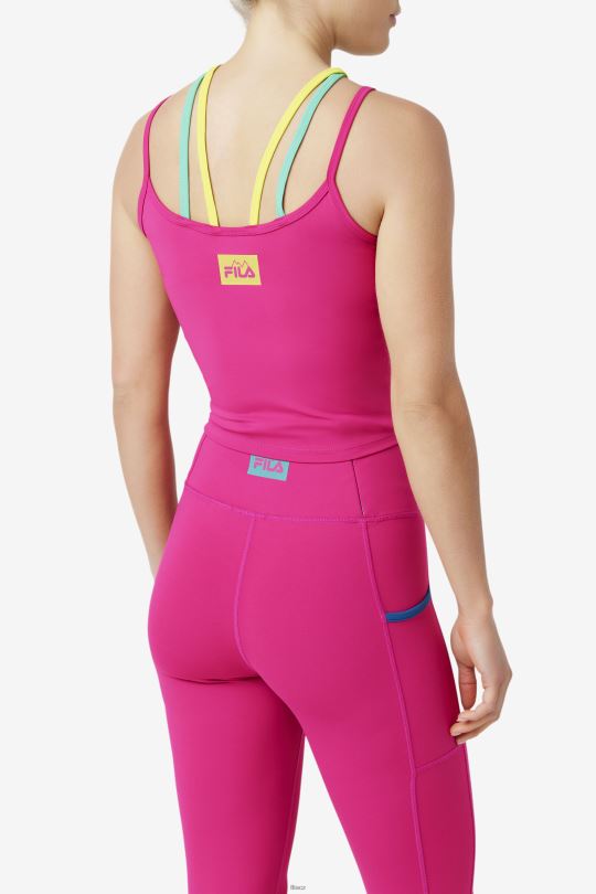 fila cecillia strappy tank festival fuchsie 0668L1381 festival fuchsie FILA