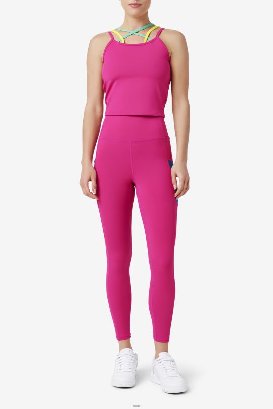 fila cecillia strappy tank festival fuchsie 0668L1381 festival fuchsie FILA