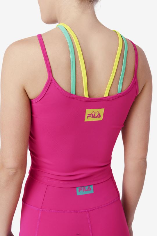 fila cecillia strappy tank festival fuchsie 0668L1381 festival fuchsie FILA