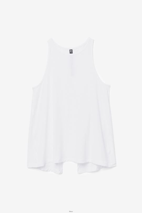 fila fi-lux otevřené zadní tílko bílé 0668L1861 bílý FILA