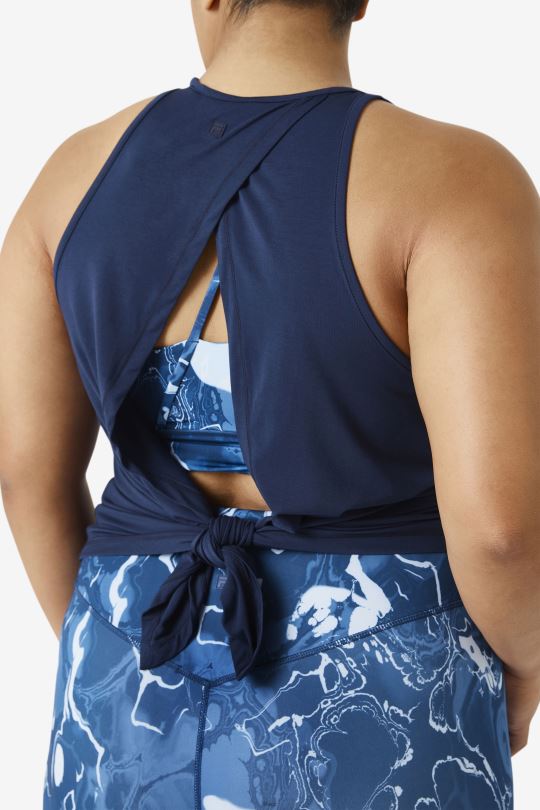 fila fi-lux otevřené zadní tílko navy 0668L1915 námořnictvo FILA