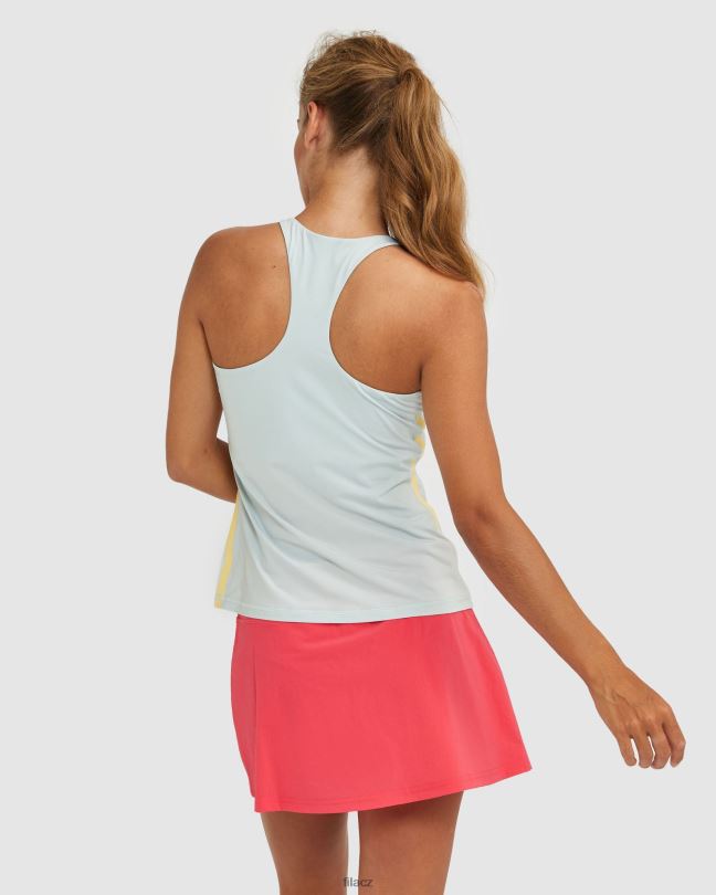 fila high neck racerback tank fila grey/sunshine 0668L2918 šedá/sluneční FILA