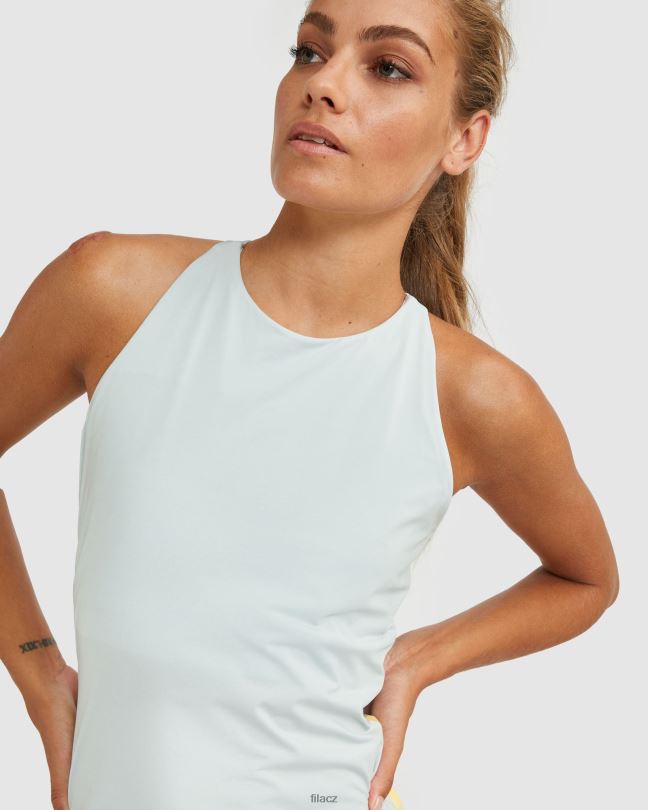 fila high neck racerback tank fila grey/sunshine 0668L2918 šedá/sluneční FILA