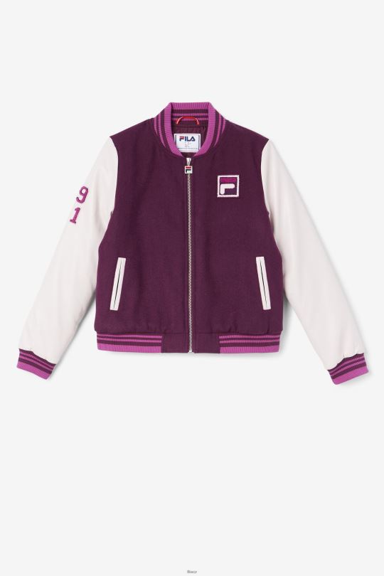 fila hroznové víno/potpourri/rouge dixon univerzitní bunda 0668L1756 hroznové víno/potpourri/rouge FILA
